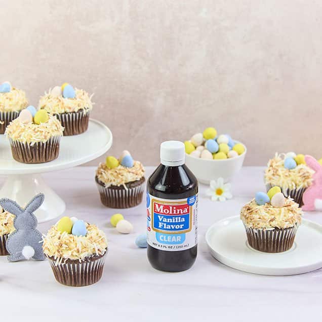 CUPCAKES DE PASCUA DE VAINILLA
